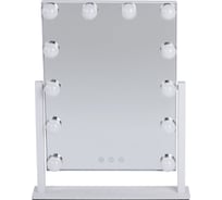 Зеркало с подсветкой BRABIX  12 LED-ламп, 3 режима свечения, 29x38см, 220V 609336