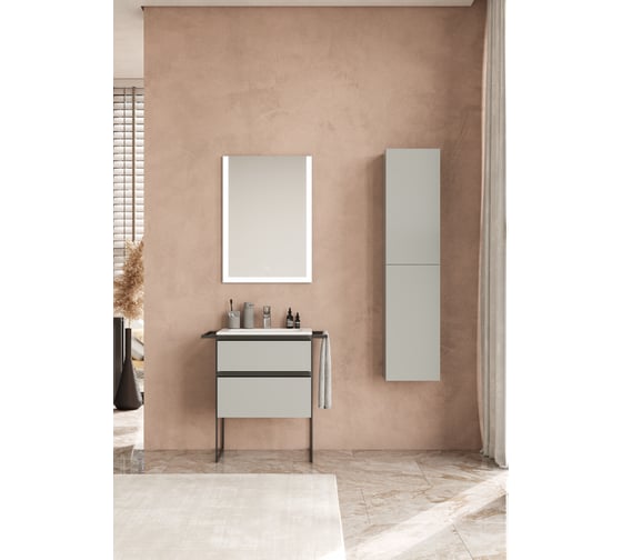 Шкаф-колонна Roca Domi 1500 серый матовый ZRU9307875 1