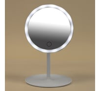 Зеркало настольное с подсветкой WBZ D=17см 3 режима свечения, аккум 800 mAh, белое 609332