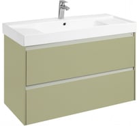 Тумба под раковину Roca Ona Olive 1000 оливковый матовый, 2 ящика, ZRU9308355