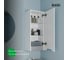 Пенал подвесной IDDIS 30 см, белый, Скай (Sky) SKY30W0i97 7