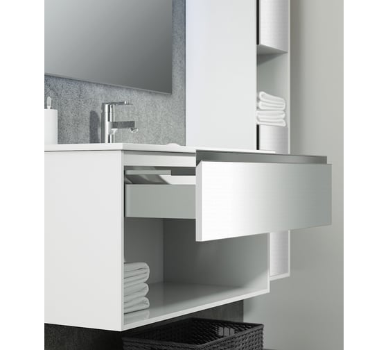 Подвесная тумба SANVIT КОНТУР - 70 белый глянец kkont070w