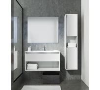 Подвесная тумба SANVIT КОНТУР - 80 белый глянец kkont080w