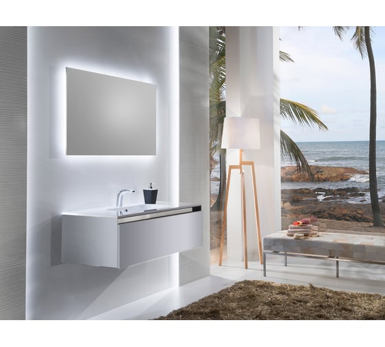 Подвесная тумба SANVIT КУБЭ - 80 - 1 белый глянец kkube1080w