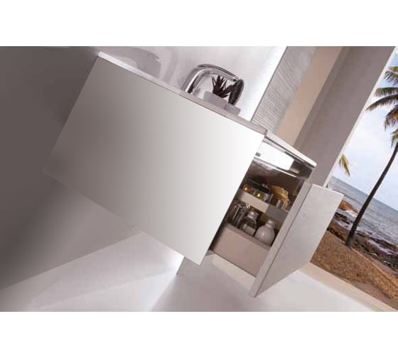 Подвесная тумба SANVIT КУБЭ -100 -1 белый глянец kkube1100w