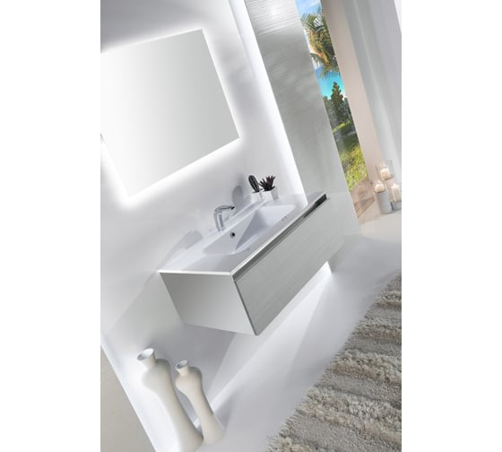 Подвесная тумба SANVIT КУБЭ -100 -1 белый глянец kkube1100w