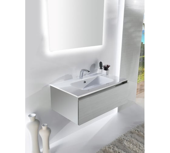 Подвесная тумба SANVIT КУБЭ -120 -1 белый глянец kkube1120w