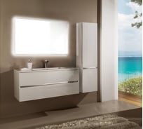 Подвесная тумба SANVIT КУБЭ - 75 - 2 белый глянец kkube2075w