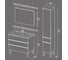 Напольная тумба SANVIT КУБЭ - 80 - 3 белый глянец kkube3080w 2