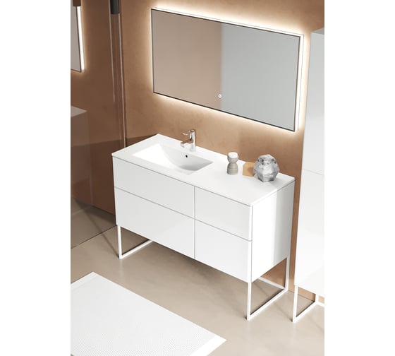 Подвесная тумба SANVIT Лира - 120 белый глянец, L klira2120L