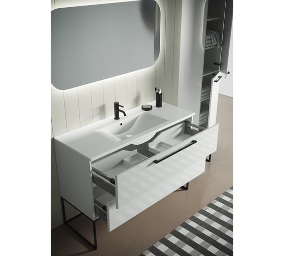 Тумба SANVIT СИТИ 120 белый глянец ksity120