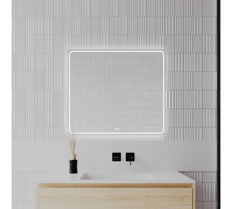 Зеркало с подсветкой и системой антизапотевания TOKITO 80х70 INAWASHIRO, TOK-INA-8070