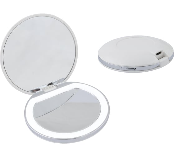 Карманное зеркало с подсветкой Uniel DIM/RECH WHITE ULK-F72 UL-00007898