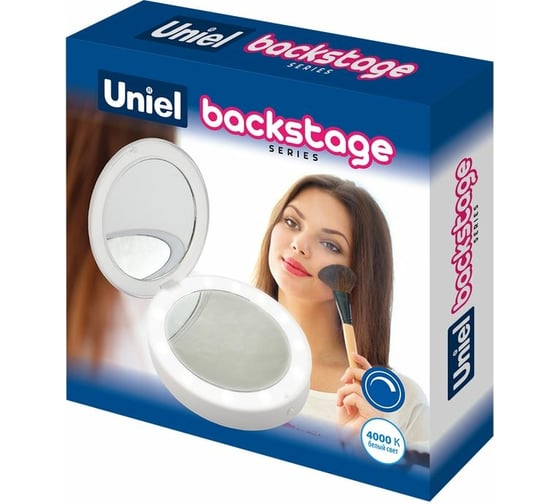 Карманное зеркало с подсветкой Uniel 2AAA WHITE ULK-F70 UL-00007510