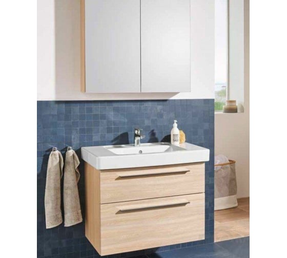 Тумба под раковину Villeroy & Boch Verity Design шгв 750x450x575 цвет-вяз импрессо B02100PN 1