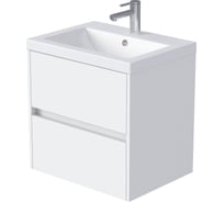 Тумба 1Marka Veil 60П (590x560x450) 2я белая аляска Ц0000036582