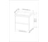 Тумба 1Marka Veil 60П (590x560x450) 2я белая аляска Ц0000036582 7