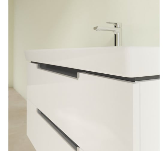 Тумба под раковину Villeroy & Boch Subway 2.0 шгв 987x449x420 цвет-белый глянцевый A69010DH