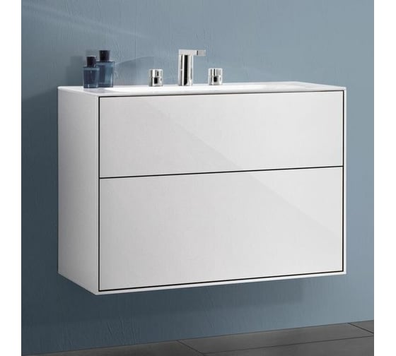 Тумба под раковину Villeroy & Boch Finion шгв 796x498x591 цвет-белый глянцевый F01000GF
