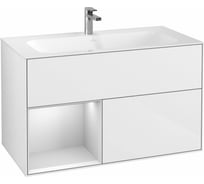 Тумба под раковину Villeroy & Boch Finion шгв 996x498x591 цвет-белый глянцевый F030MTGF