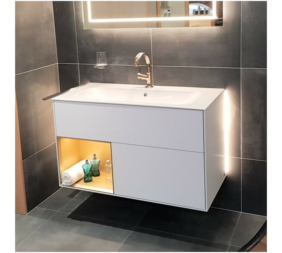 Тумба под раковину Villeroy & Boch Finion шгв 996x498x591 цвет-белый глянцевый F030MTGF