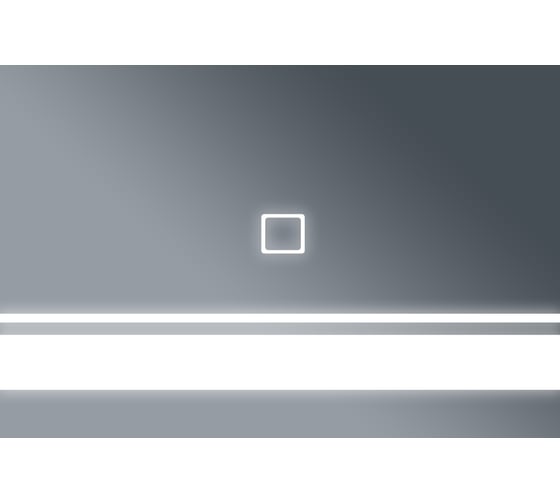 Зеркало Бриклаер Эстель 1 100, с подсветкой LED, сенсор на зеркале 4627125414244