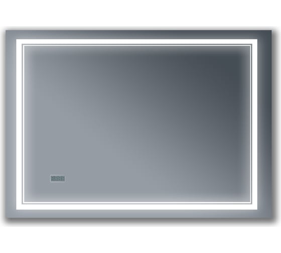 Зеркало Бриклаер Эстель 2 120, с подсветкой LED, на взмах руки, часы 4627125414336