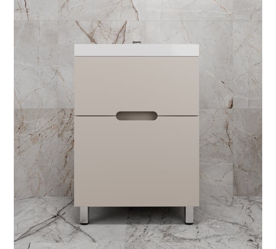 Тумба напольная Style Line Матис 60 под ASTI 60 2 ящика, КРЕМ, эмаль ЛС-00002431 1