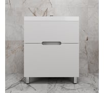 Тумба напольная Style Line Матис 70 под ASTI 70 2 ящика, Белый матовый, эмаль, ЛС-00002442