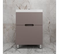 Тумба напольная Style Line Матис 60 под ASTI 60 2 ящика, ТАУП ТЁМНЫЙ, эмаль ЛС-00002433