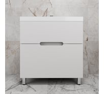 Тумба напольная Style Line Матис 80 под ASTI 80 2 ящика, Белый матовый, Эмаль ЛС-00002443