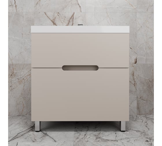 Тумба напольная Style Line Матис 80 под ASTI 80 2 ящика, КРЕМ, эмаль ЛС-00002437 1