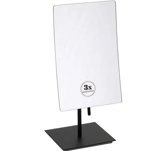 Зеркало косметическое прямоугольное BEMETA одностороннее, отдельно стоящее, черное 116201310 1