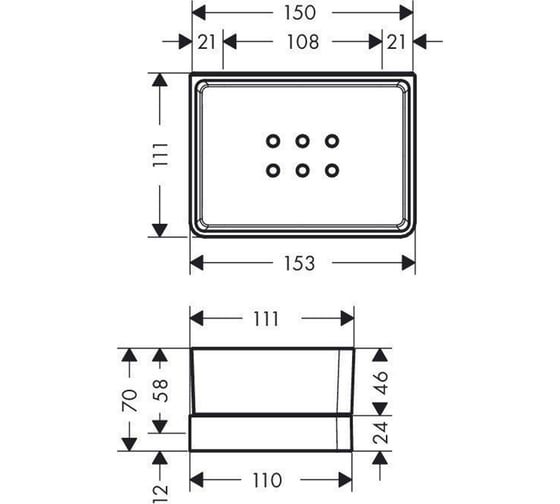 Полка в ванную комнату Axor Universal Accessories 42802000