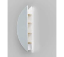 Зеркало-пенал Jorno Solis new 34 (маленький полукруг) Sol.11.34, W, JR