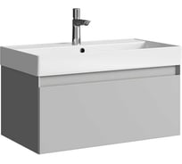 Тумба AQWELLA Geometria под умывальник, цвет серый туман, GE01081ST