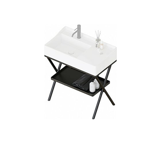 Консоль для раковины CIELO SIWA Matt Black SWST NM 1