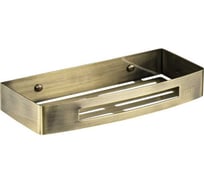 Полочка Brimix литая, прямоугольная, одинарная, из нержавеющей стали, бронза 5655-B