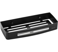Полочка Brimix литая, прямоугольная, одинарная, из нержавеющей стали, черный 5685