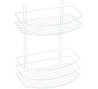 Овальная полка FIXSEN двухэтажная, белая FX-720W-2