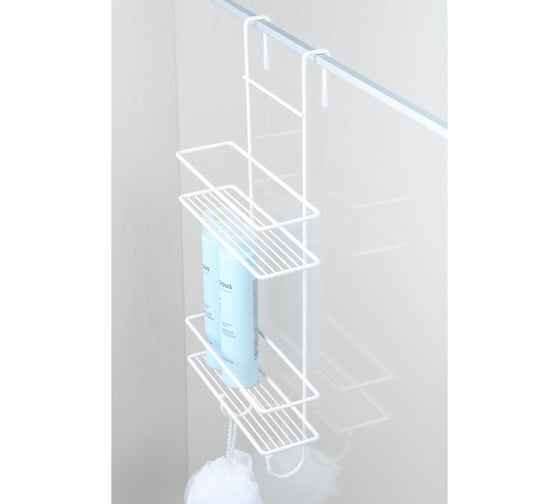 Полка для душевой кабины FIXSEN двухэтажная, белая FX-740W-2