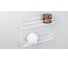 Полка прямая FIXSEN двухэтажная белая FX- 730W-2 2