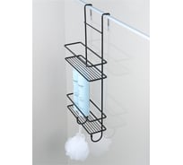 Полка для душевой кабины FIXSEN двухэтажная черная FX- 740B-2