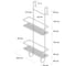 Полка для душевой кабины FIXSEN двухэтажная, черная FX-740B-2 2