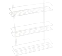 Полка прямая FIXSEN трехэтажная белая FX- 730W-3