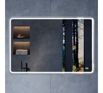 Зеркало VINCEA LED 1200x800 c сенсорным выключателем и диммером, антизапотевание VLM-3VC120-2