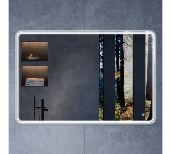 Зеркало VINCEA LED 1200x800 c сенсорным выключателем и диммером VLM-3MA120 1