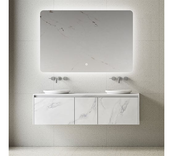 Зеркало VINCEA LED 1200x800 c сенсорным выключателем и диммером VLM-3BE120