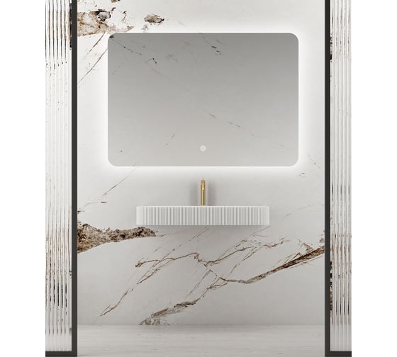 Зеркало VINCEA LED 1200x800 c сенсорным выключателем и диммером VLM-3BE120