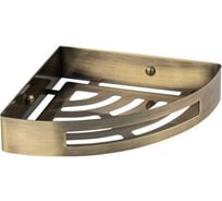 Полочка BRIMIX литая, угловая, одинарная, из нержавеющей стали, цвет бронза 5657-B